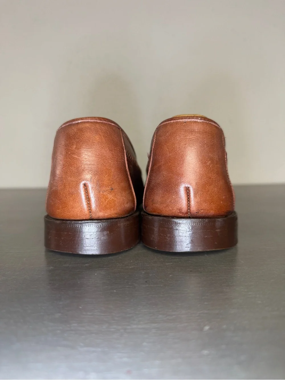 Vintage Johnston & Murphy Mens 8.5 Loafer Tasseled Slip On Leather Made USA